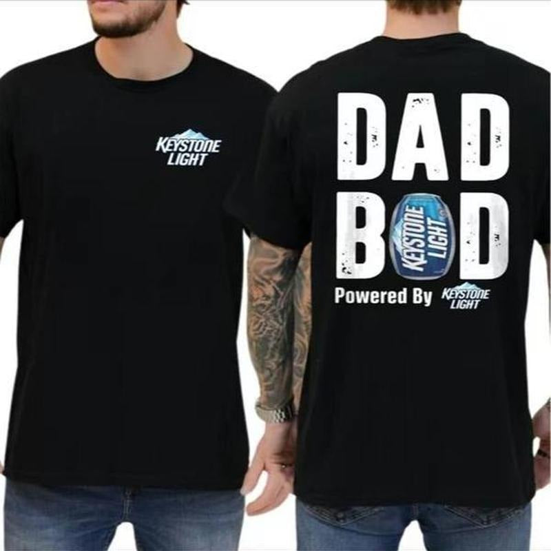 Retro Keystone Light DAD BOD T-shirt, Keystone Beer Father's Day Gifts, Mother's Day Gifts Shirt Cotton Menswear Hoodie,...