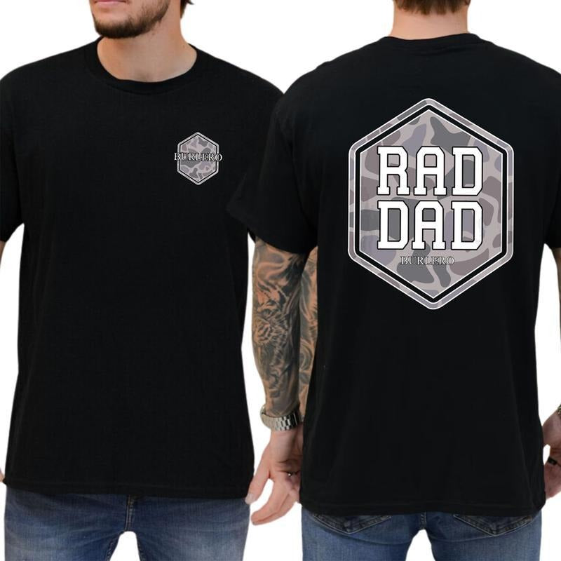 Retro RAD DAD Camo T-shirt, Father's Day Gifts, Mother's Day Gifts Shirt Cotton Menswear Hoodie, Sweatshirt