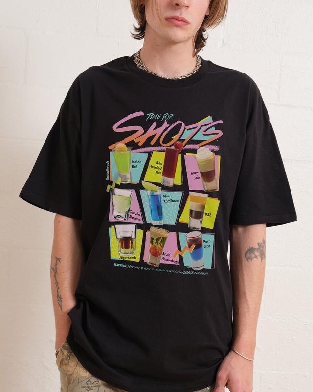 SHOTS T-SHIRT, Men Summer Fashion Cotton, Cotton Menswear, S to 3XL Soft Top Hoodie, Sweatshirt | HypeCrazeTee.com