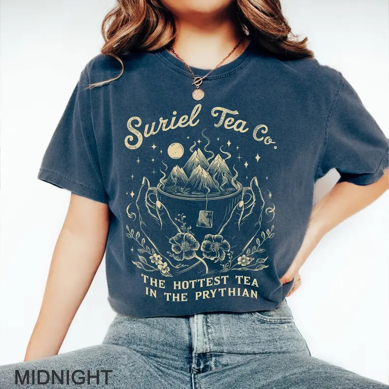 SJM - Suriel Tea Co t-shirt, The Night Court, A Court of Thorns and Roses Court of Dreams tee, Gift for the Rhysand fan...