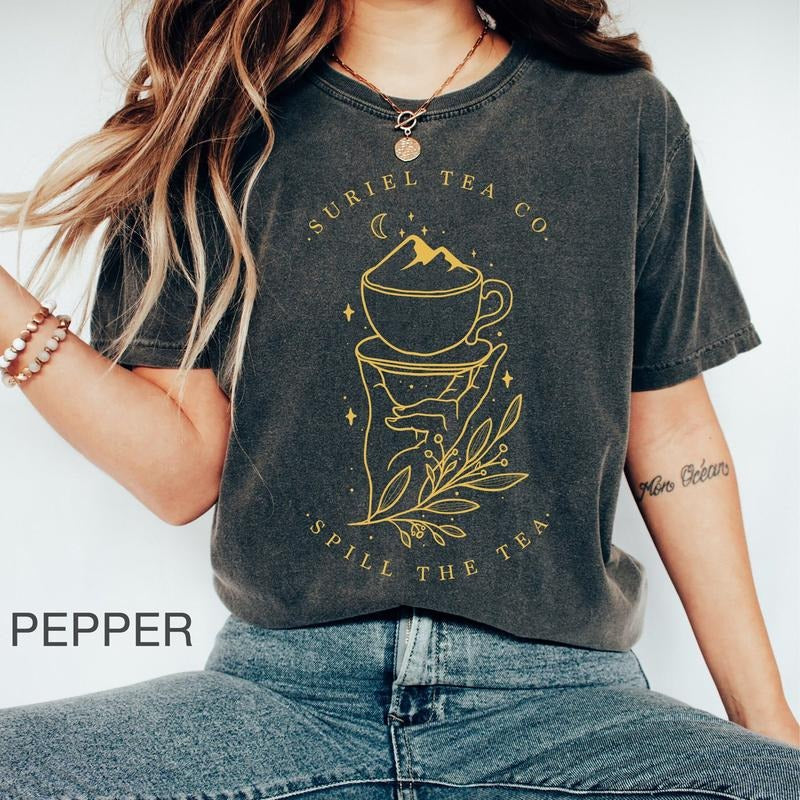 SJM T-shirt - Suriel Tea Co t-shirt, The Night Court, A Court of Thorns and Roses Court of Dreams tee, Gift for the...