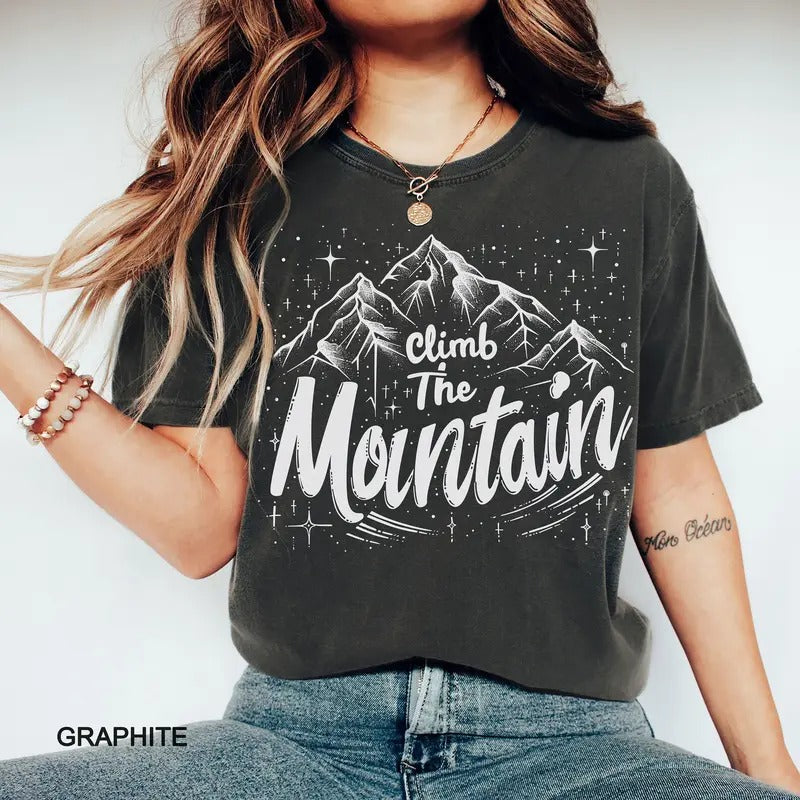 SJM, Climb the Mountain Shirt, Bookish Merch, iprintasty of Dreams, The Night Court, Throne of Glass t-shirt, Acotar...