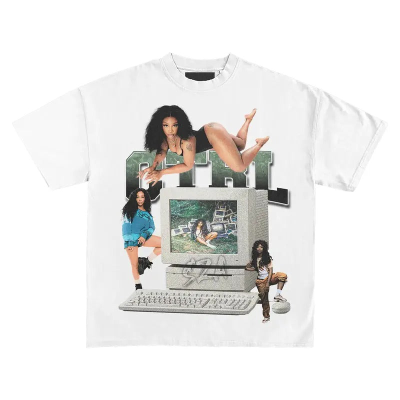 SZA Ctrl Vintage T-Shirt Rapper Graphic Tee Rap Hip Hop Y2k Merch Men Women Fans Menswear Topstyle{n002}2 Hoodie, Sweatshirt