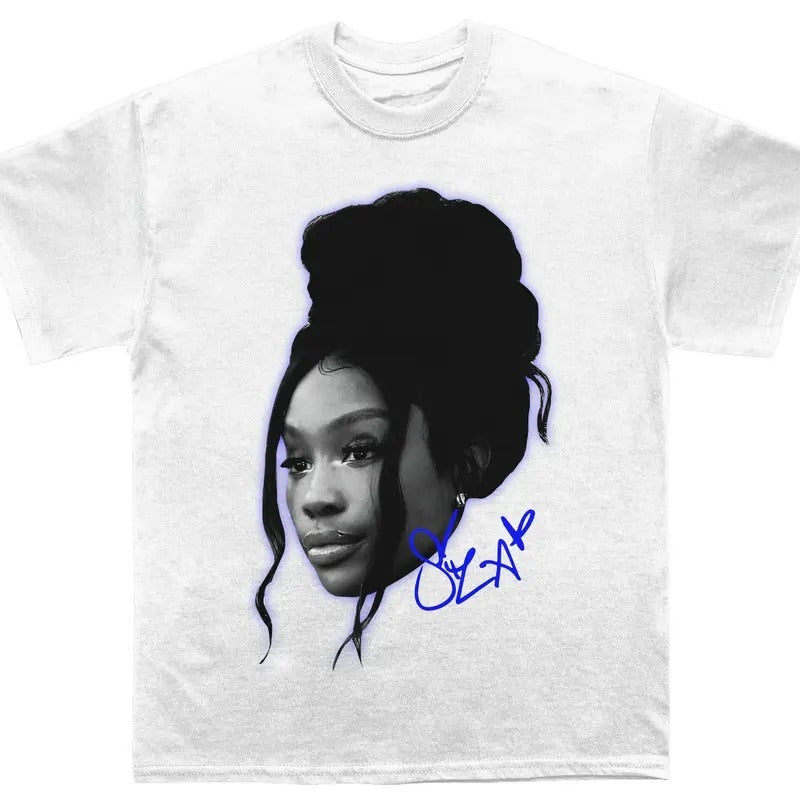 SZA Face Bold Statement Shirt Hoodie, Sweatshirt | HypeCrazeTee.com