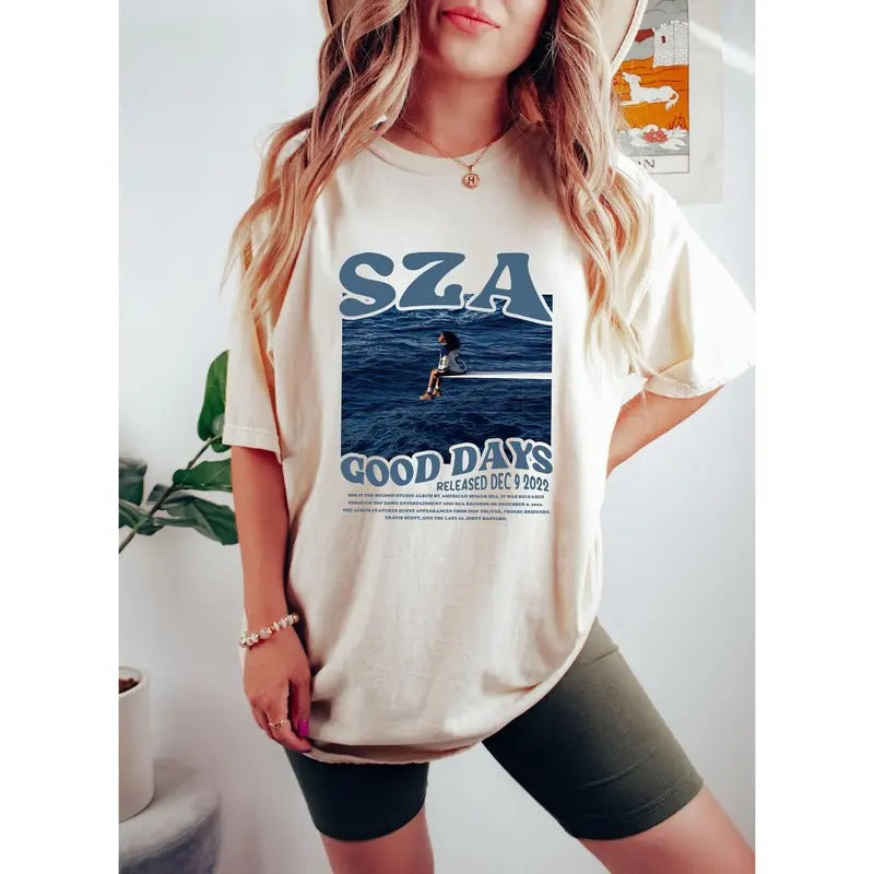 SZA Good Days Vintage Tee Shirt, Sza Ctrl Album T-Shirt, Sza Graphic Tee Shirt, Vintage Sza Album Sweatshirt, Sza Concert...