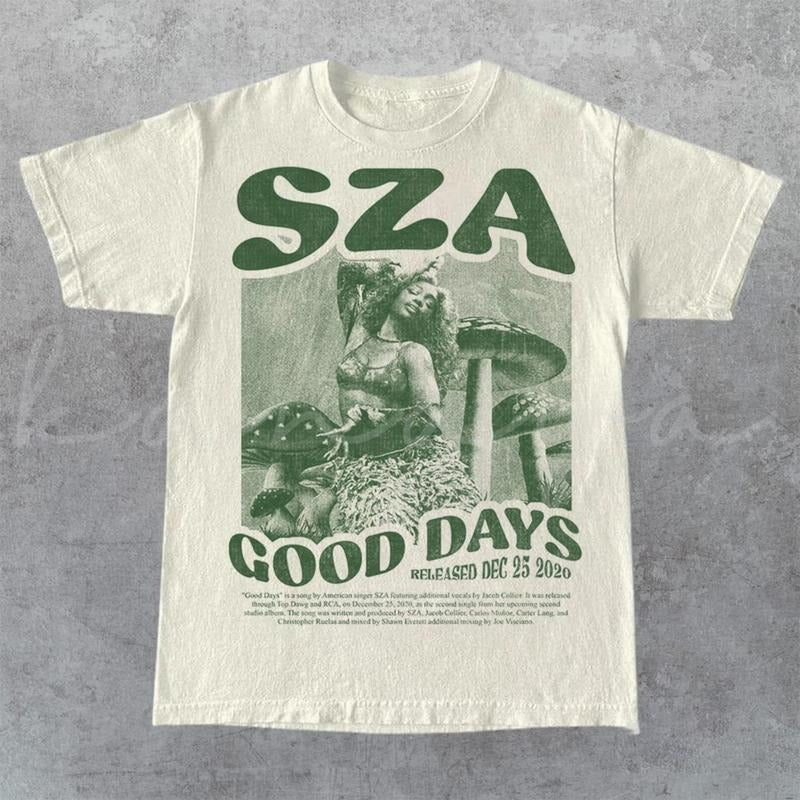 SZA Shirt - SZA Good Days Album Vintage Graphic Tee Shirt Merch Men Women Menswear Top Hoodie, Sweatshirt | HypeCrazeTee.com