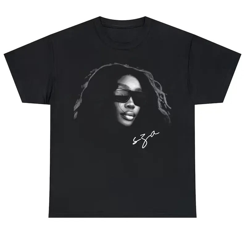 SZA Signature T-Shirt Short Sleeve Cotton Black Women Men Size S to 3XLstyle{n002}2 Hoodie, Sweatshirt | HypeCrazeTee.com
