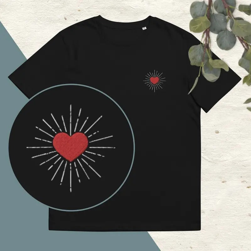 Sacred heart t-shirt - Organic cotton unisex short-sleeved t-shirt