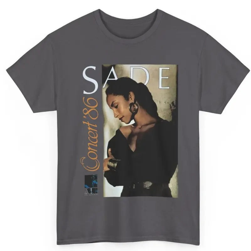 Sade Adu Graphic Shirt, 80s Sade Album Merch Unisex Tshirt Cotton Hoodie, Sweatshirt | HypeCrazeTee.com