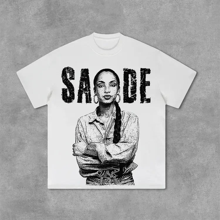 Sade Adu Graphics Print Cotton T-Shirt, S to 4XL, Menswear Hoodie, Sweatshirt | HypeCrazeTee.com