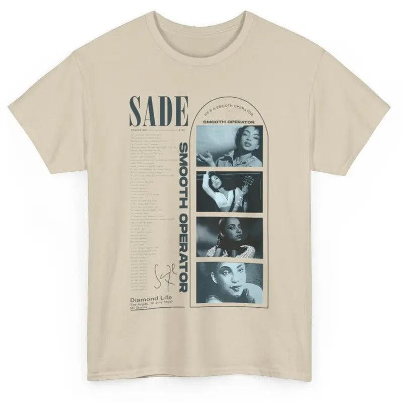 Sade Shirt, Sade Gift Unisex Menswear Medium Tshirt Cotton Hoodie, Sweatshirt | HypeCrazeTee.com