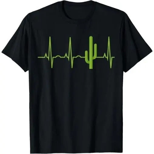 Saguaro Cactus Shirt - Cacti Lover Heartbeat TShirt T-Shirt Made in USA Hoodie, Sweatshirt | HypeCrazeTee.com