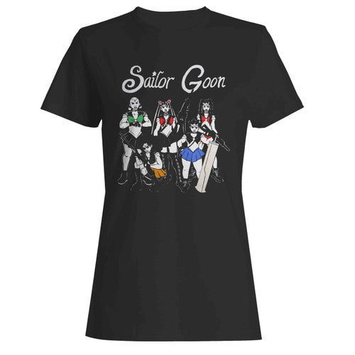 Sailor Goon Anime Moon Girl Rock Rap Women's T-Shirt Tee