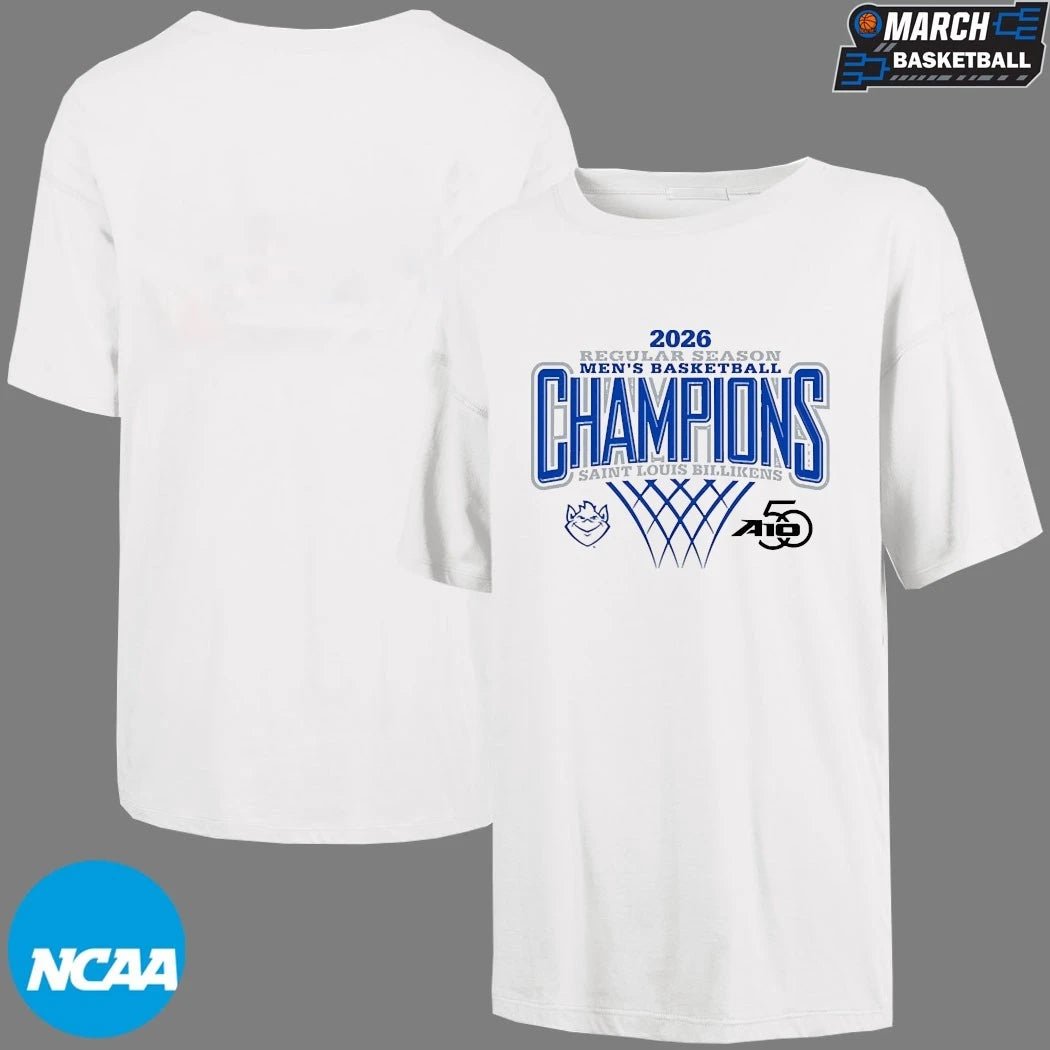 Saint Louis Billikens 2026 Atlantic 10 Men’s Basketball Regular Season Champions T-shirts