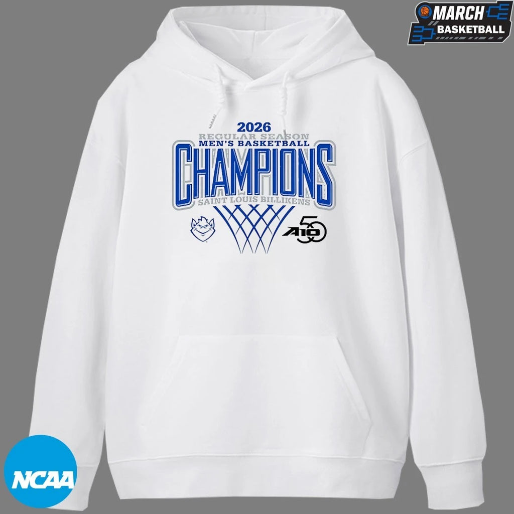 Saint Louis Billikens 2026 Atlantic 10 Men’s Basketball Regular Season Champions T-shirts