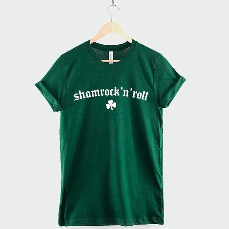 Saint Patricks Day Shirt - Shamrock n Roll On St Patrick's Day Shamrock T-Shirt Hoodie, Sweatshirt | HypeCrazeTee.com