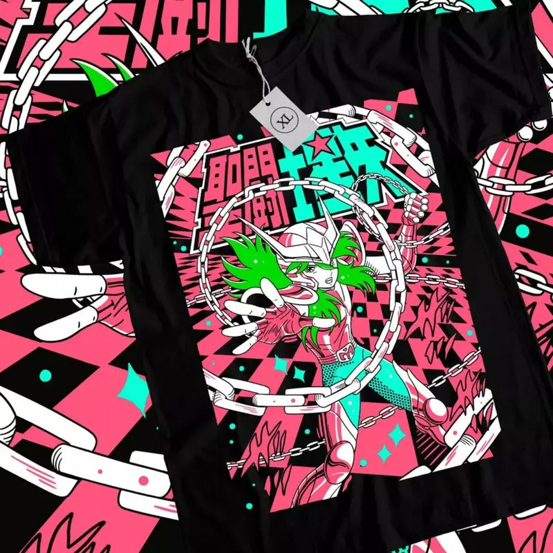 Saint Seiya Anime T-Shirt & Sweatshirt, Andromeda Shun Graphic Tee, Anime Manga Lover Gifts Hoodie | HypeCrazeTee.com