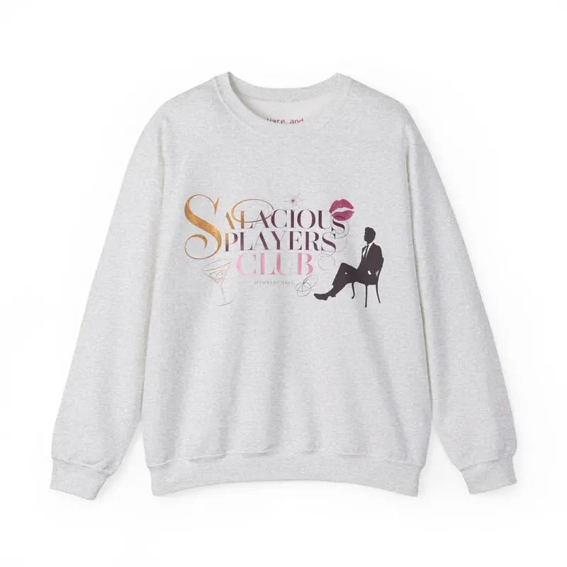 Salacious Players Club Sweatshirt, Dark Romance Hoodie, Bookish Merch, Morally Grey Book Club, Gift for BookTok lovers,...