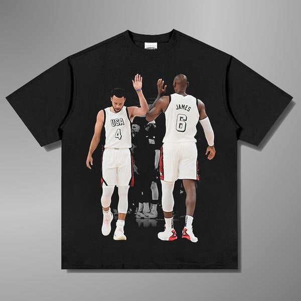 [Free Ship] JAMES&CURRY HIGH FIVE TEE Unisex Tshirt Hoodie, Sweatshirt | HypeCrazeTee.com