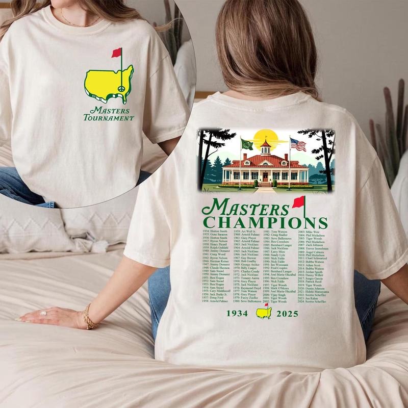 Sale Up To 70% - 2 Side Augusta Masters Golf Tournament 2025 Shirt, The Masters Golf Tournament 2025 T-Shirt, Augusta...