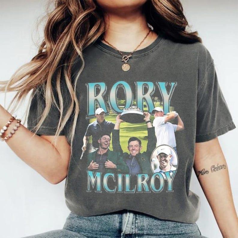 [Comfort Colors Vintage Bootleg Rory McIlroy Champion 2025 Shirt,Rory McIIroy Golf Shirt, Golf Fans, Gift For Golf Lovers...
