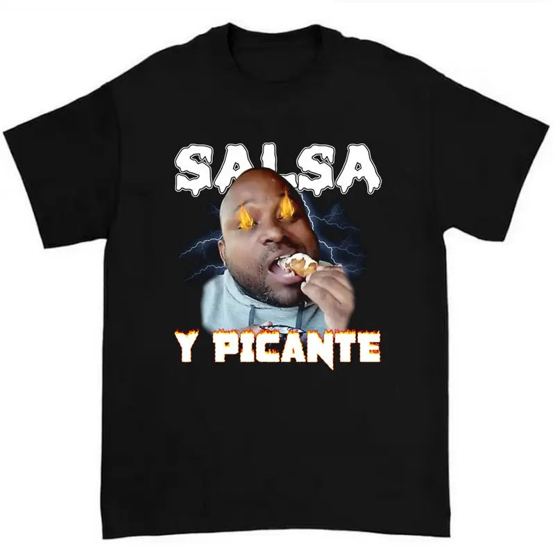 Salsa Y Picante Don Pollo Meme T-Shirt Highlighting Playful and Quirky Graphic Style Hoodie, Sweatshirt | HypeCrazeTee.com
