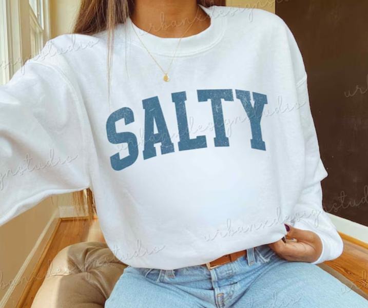 Salty Mama Beach Vacation Sweatshirt, Sea Coastal Shirt, Summer tshirt, Vacation Outfit Hoodie | HypeCrazeTee.com