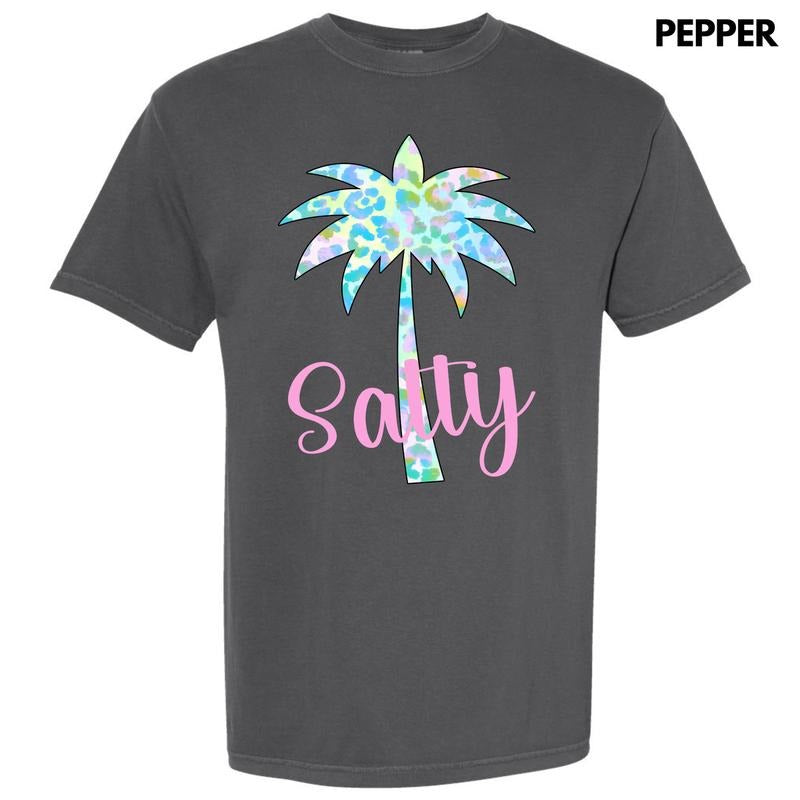 Salty Palm Tree Comfort Colors T-Shirt 'NLB' Hoodie, Sweatshirt | HypeCrazeTee.com
