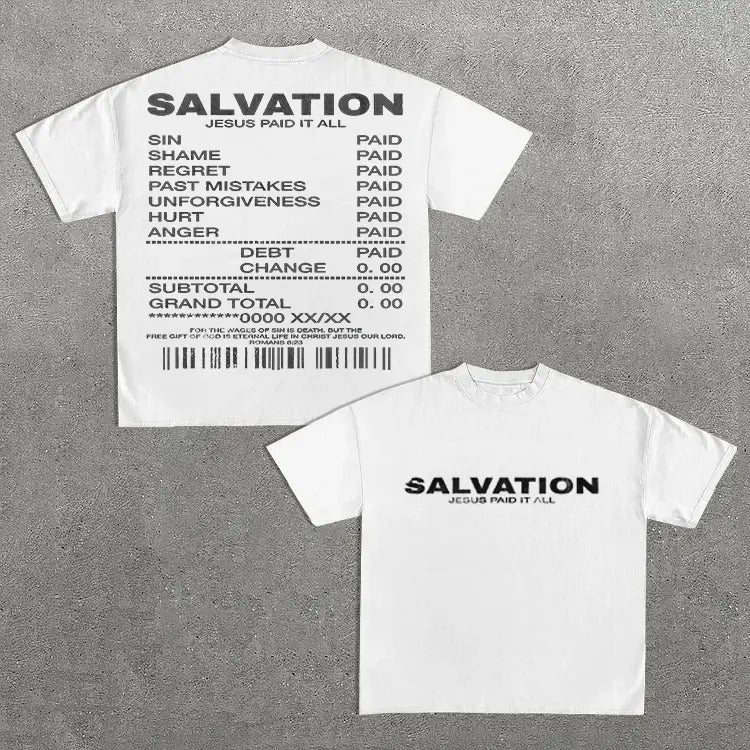 Salvation Jesus Paid It All Art Graphic Cotton T-Shirt Hoodie, Sweatshirt | HypeCrazeTee.com