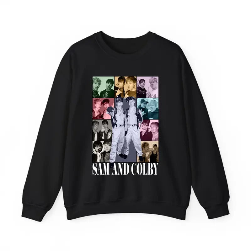 Sam And Colby Eras Tour Sweatshirt Menswear Sam And Colby Shirt Hoodie | HypeCrazeTee.com