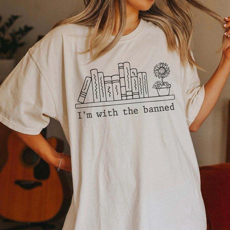 Sandjest Book Lover Shirt Gift for Girl Women Book Worm Friend Cotton Polyeste T-shirt Birthday Christmas Halloween Gifts...
