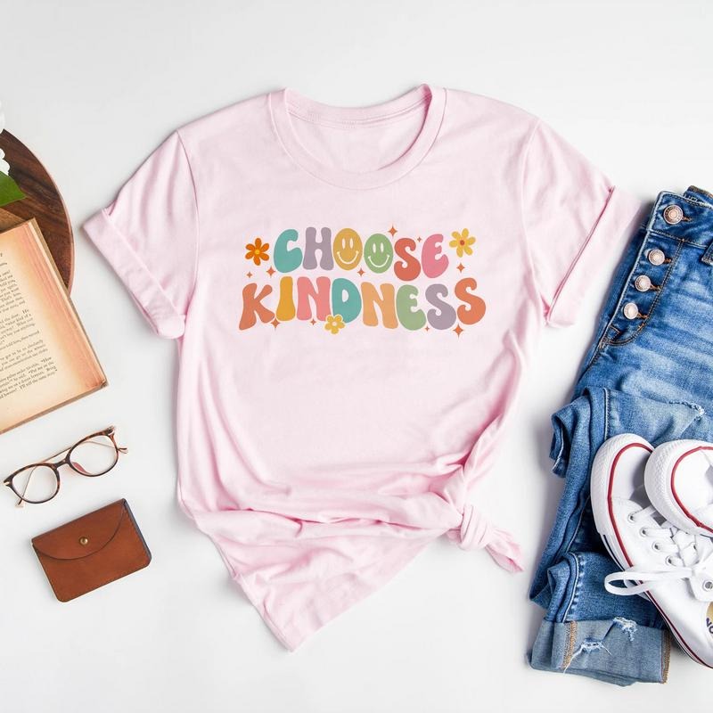 Sandjest Choose Kindness Shirt Inspirational Gift for Women Girl Friends Christmas Birthday Gifts Hoodie, Sweatshirt