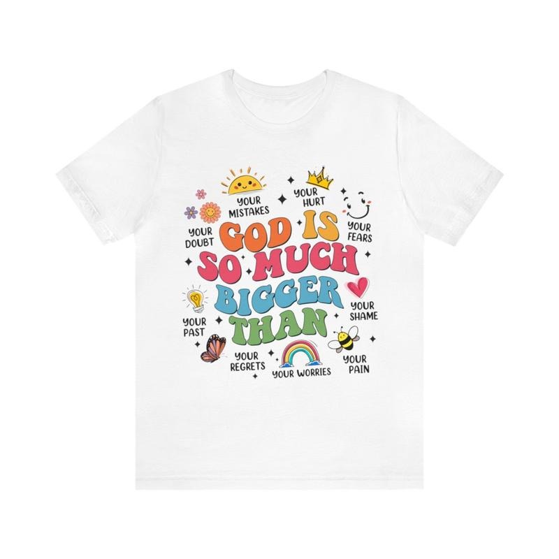 Sandjest Christian Inspirational T-Shirt God Is So Much Bigger Gift for Women Girl Friend Hoodie, Sweatshirt