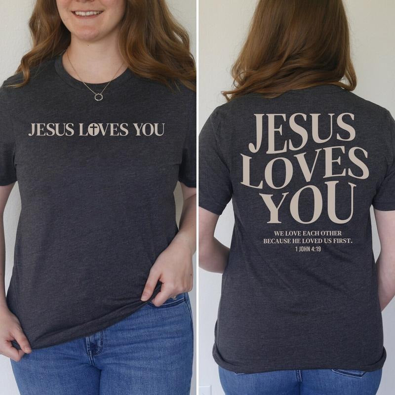 Sandjest Christian T-Shirt Jesus Love You Gift for Women Girl Friends Bible Lover Hoodie, Sweatshirt | HypeCrazeTee.com