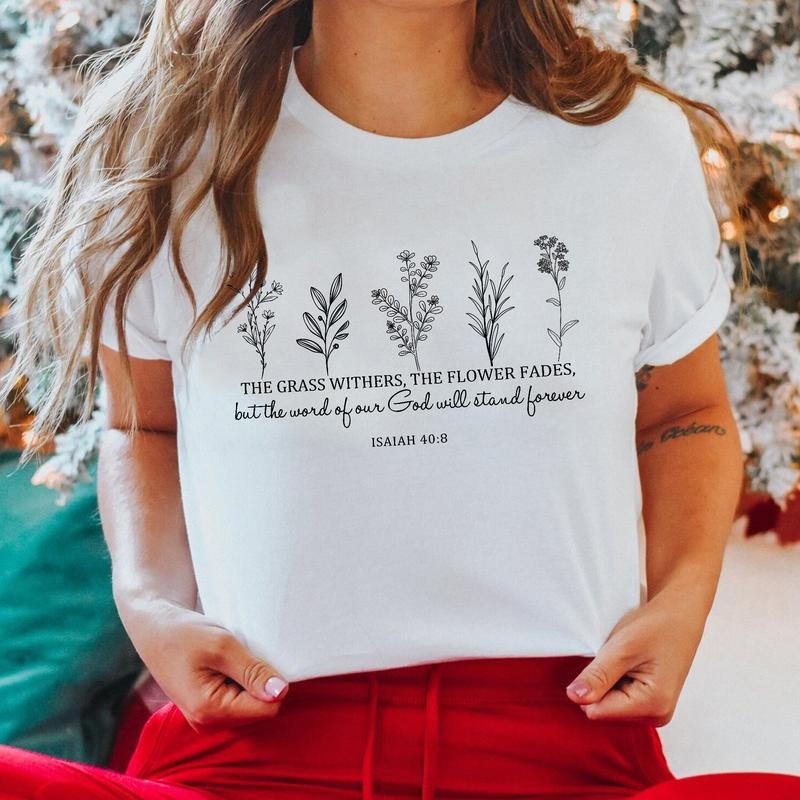 Sandjest Christian T-Shirt the Word of Our God Will Stand Forever Gift for Women Girl Friend Hoodie, Sweatshirt