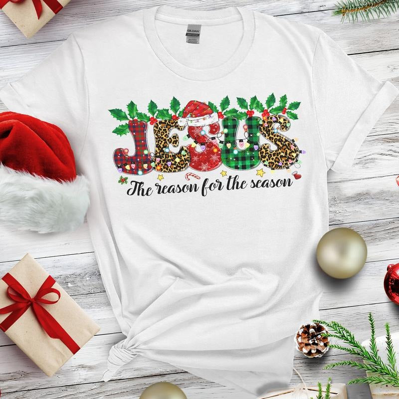 Sandjest Christmas Shirt Jesus The Reason for The Season Gift for Christians Women Girl Hoodie, Sweatshirt | HypeCrazeTee.com