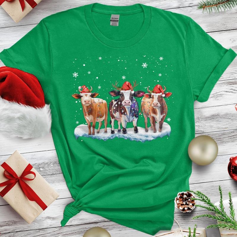 Sandjest Cute Farm Animal Christmas Shirt Christmas Gift Farm Animals Lover Holiday Shirt christmas shirt Hoodie, Sweatshirt