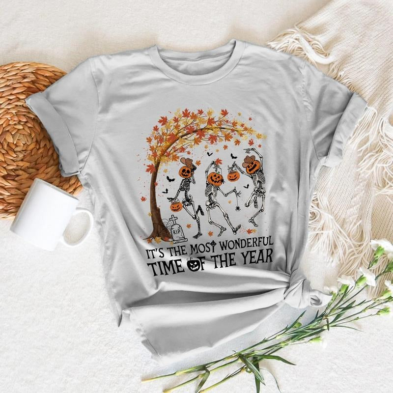 Sandjest Funny Shirt It Is The Most Wonderful Time of The Year T-shirt Sweatshirt for Women Men on Halloween funny...