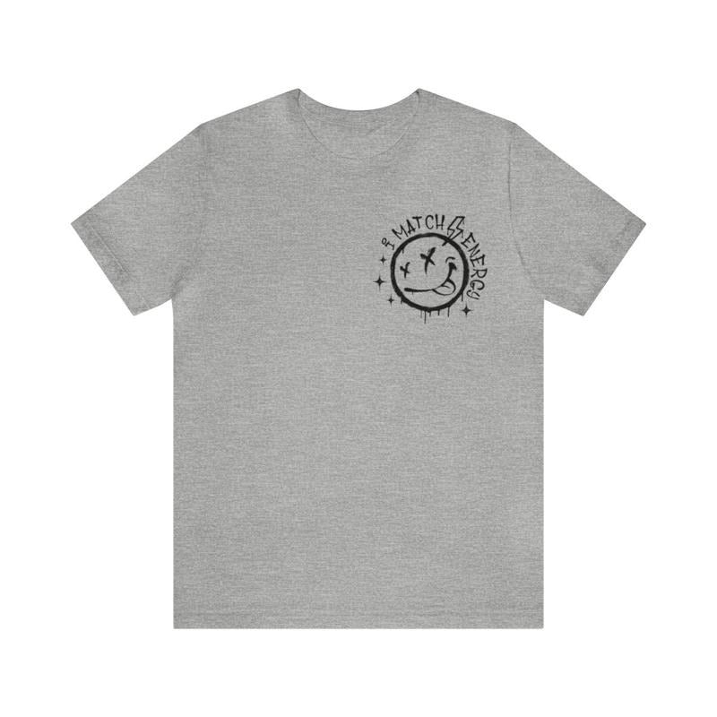 Sandjest Funny T-Shirt I Match Energy Gift for Girl Friend Young Women Funny Christmas Birthday Gifts Cotton Fabric...