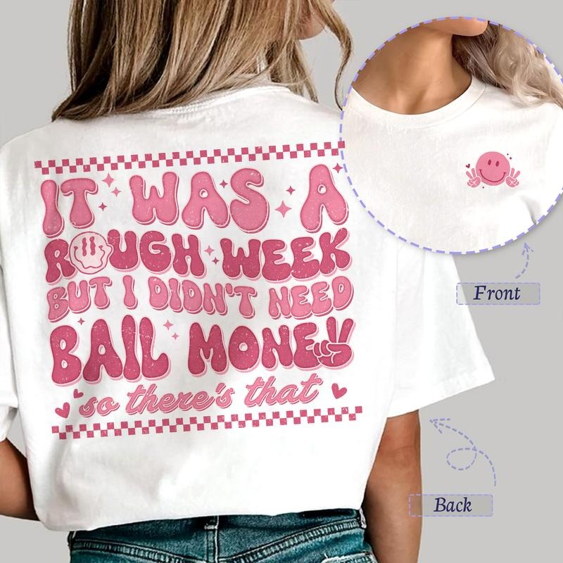 Sandjest Funny T-Shirt It Was a Rough Week Gift for Girl Women Friend Hoodie, Sweatshirt | HypeCrazeTee.com