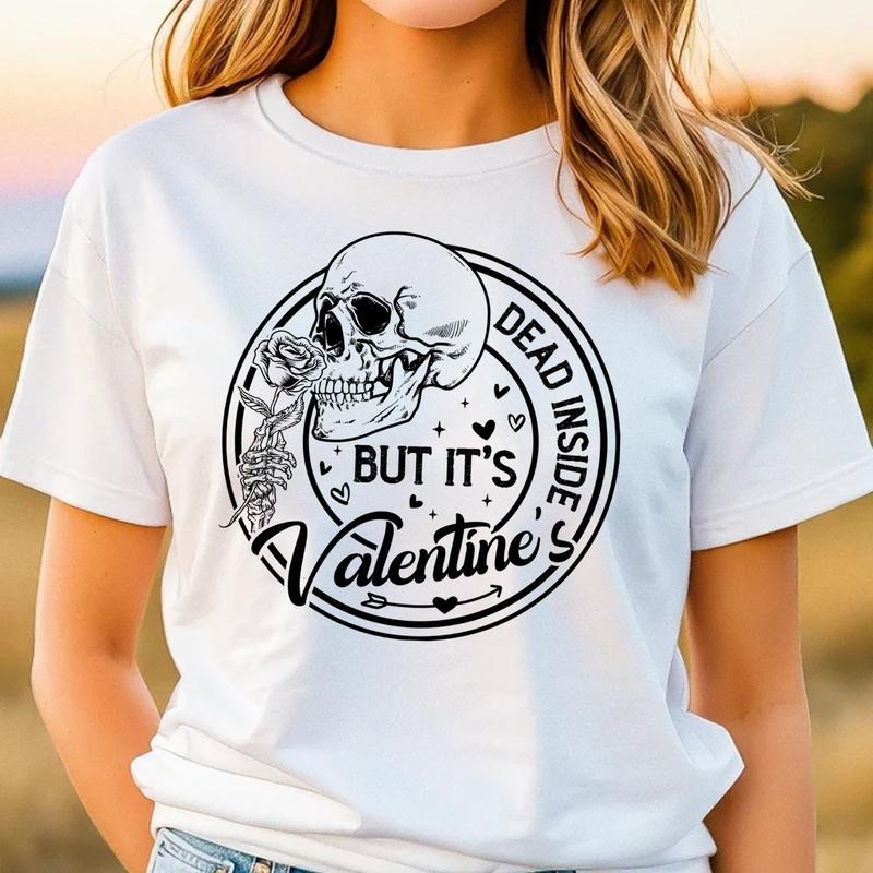 Sandjest Funny Valentine Shirt Skull Lover T-Shirt for Couple Husband Wife Girlfriend Boyfriend Hoodie, Sweatshirt