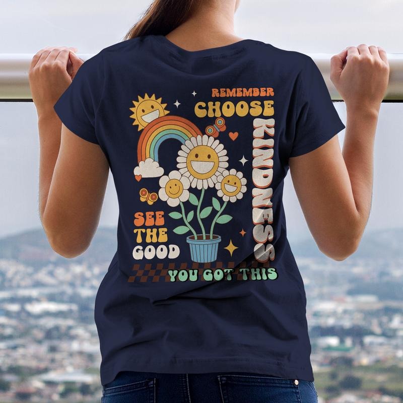 Sandjest Inspirational T-Shirt Remember Choose Kindness Gift for Women Girl Friend Hoodie, Sweatshirt | HypeCrazeTee.com