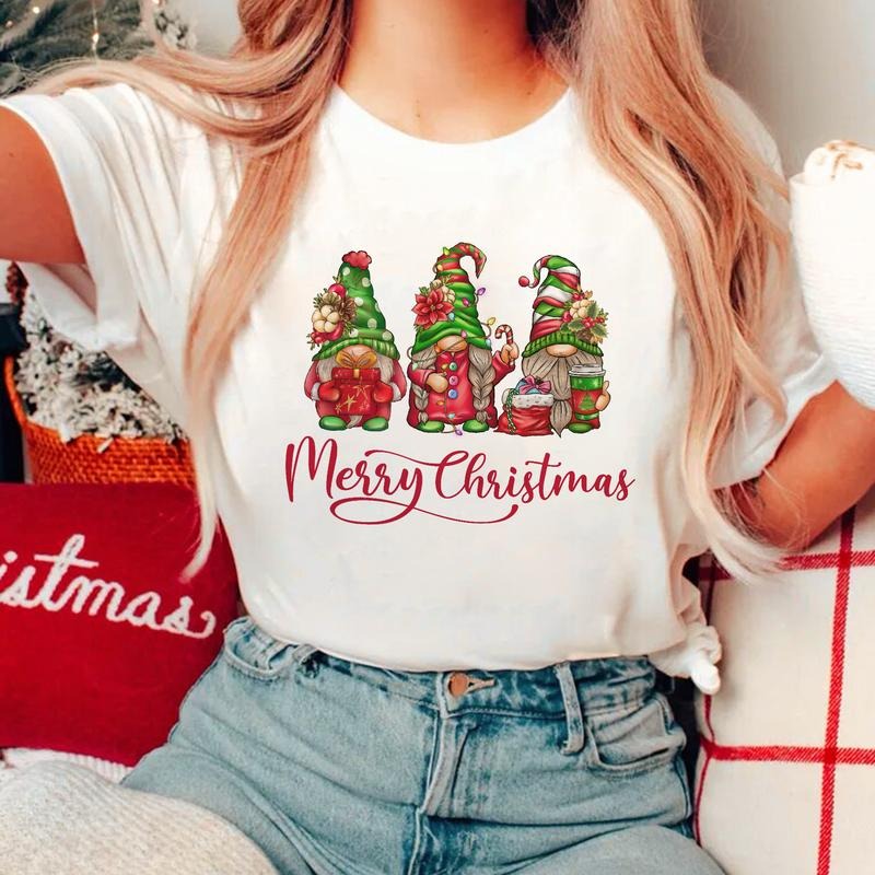 Sandjest Merry Christmas Shirt Xmas Gnome Gift for Women Girls Friends Hoodie, Sweatshirt | HypeCrazeTee.com