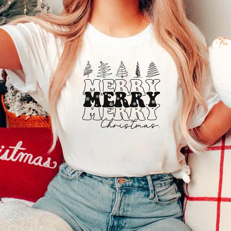 Sandjest Merry Christmas T-Shirt Xmas Gift for Friend Women Men Boy Girl Hoodie, Sweatshirt | HypeCrazeTee.com