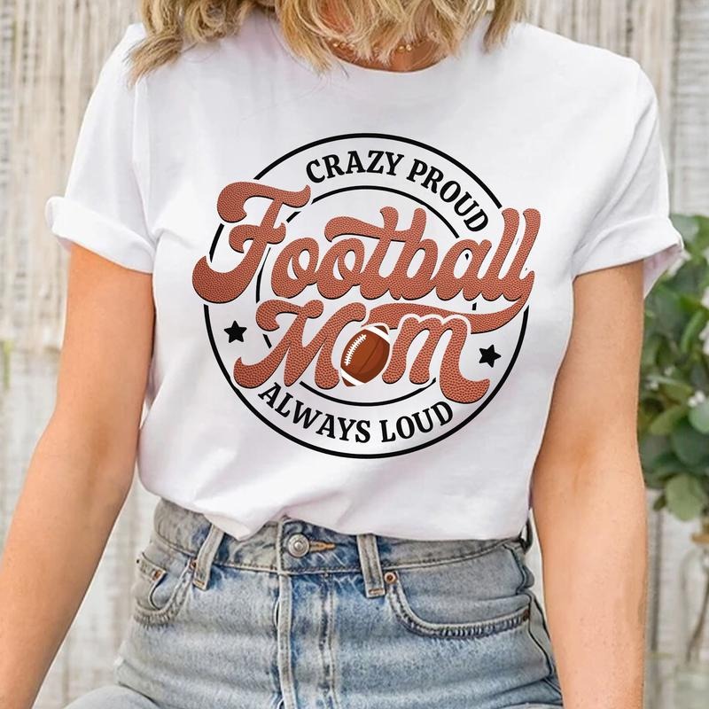 Sandjest Mom T-Shirt Football Mom Gift for Women Mother Mommy Hoodie, Sweatshirt | HypeCrazeTee.com
