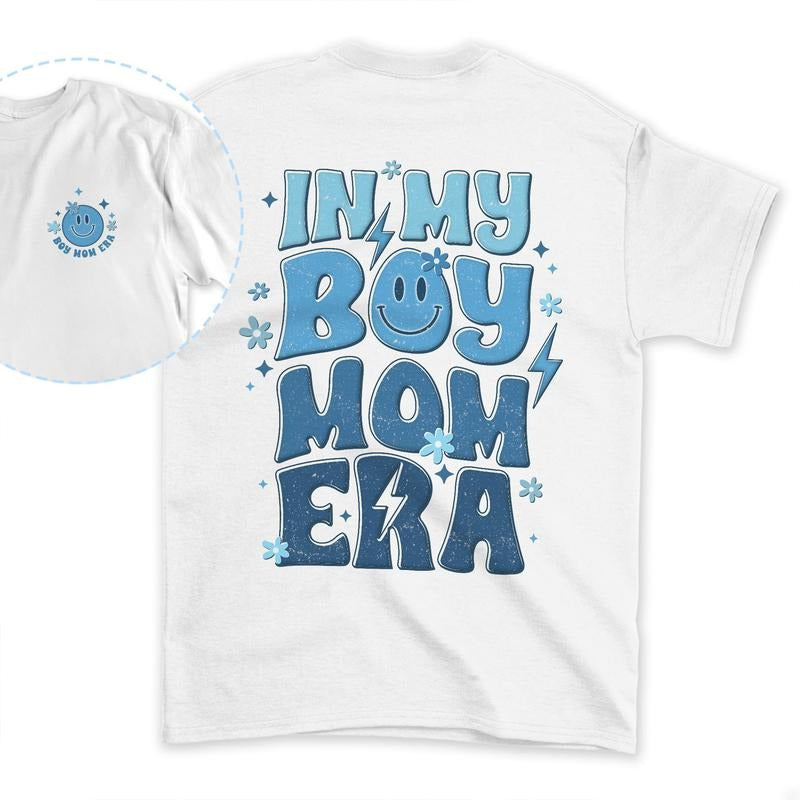 Sandjest Mom T-Shirt in My Boy Mom Era Gift for Mother Mommy Mama Hoodie, Sweatshirt | HypeCrazeTee.com