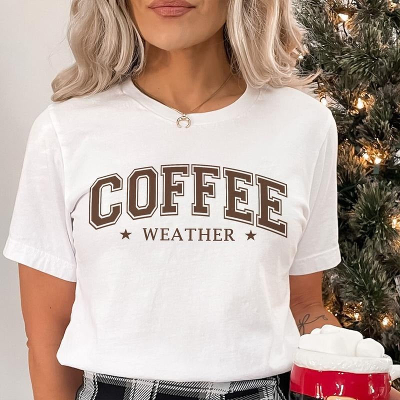 Sandjest T-Shirt Coffee Weather Gift for Women Girl Friend Boy Men Hoodie, Sweatshirt | HypeCrazeTee.com