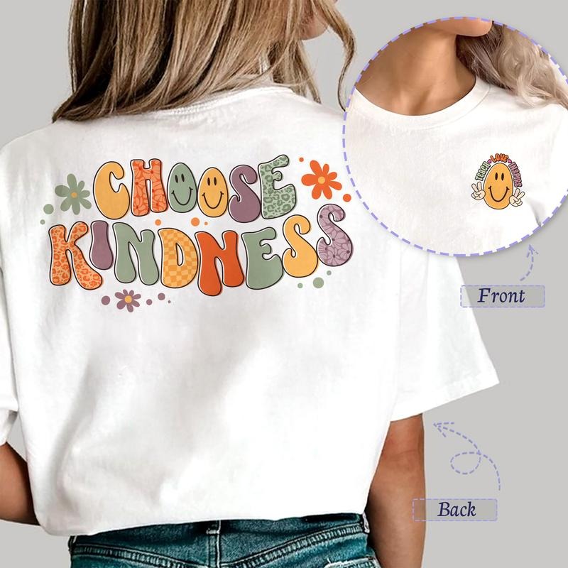 Sandjest Teacher T-Shirt Choose Kindness Retro Style Gift for Teachers Hoodie, Sweatshirt | HypeCrazeTee.com