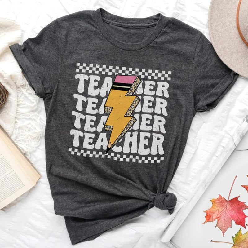 Sandjest Teacher T-Shirt Groovy Style Gift for Teachers Professors Hoodie, Sweatshirt | HypeCrazeTee.com