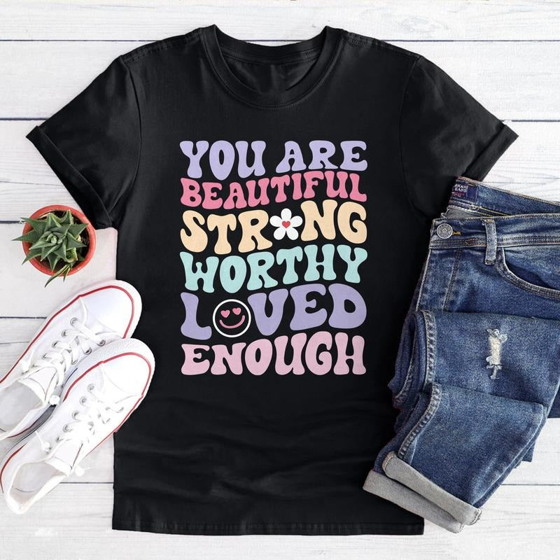 Sandjest Valentine Shirt You Are Beautiful Gift for Women Girlfriend Wife Hoodie, Sweatshirt | HypeCrazeTee.com